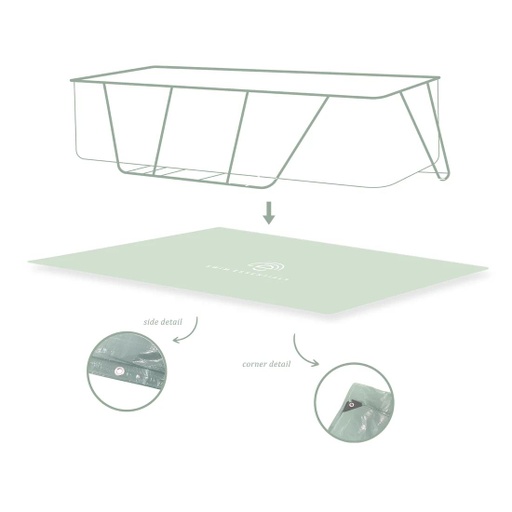 [7432233975955] Old Green Matt 400x200 cm para piscina Swim Essentials