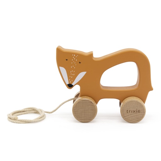 [36-200] Wooden Pull Along Toy - Mr. Fox