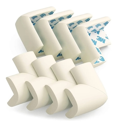 [8887171019619] Esquinero de  Espuma  x 4 blanco I-Safe kids