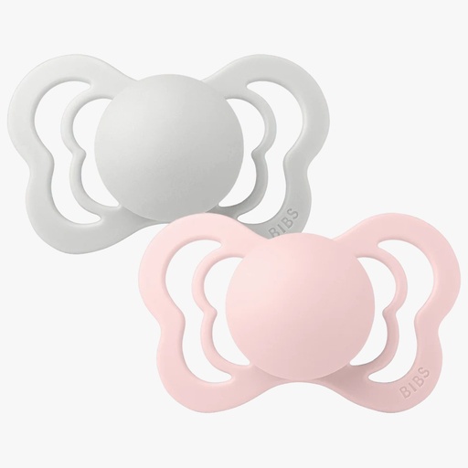 [1700310] Couture 2 Pack Silicone Size 1 Haze/Blossom Bibs
