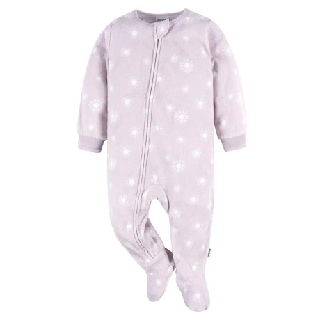 [013618477119] Enterito Con Pie - Girl Lila Soles 0-3M Gerber