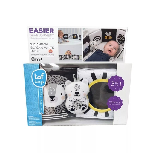 [605566128757] Libro Blanco y Negro Savannah Taf Toys