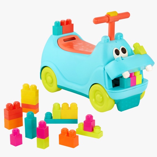 [062243450424] Buggy Hippo con Bloques, sonidos y luz B.Toys