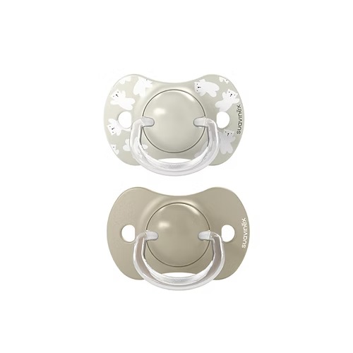 [8426420904322] Chupete Fisio. 6-18M Sx Pro - Bears Beige Suavinex