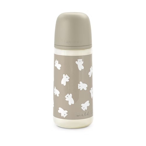 [8426420904896] Biberón 360Ml Fisio. +6M Flujo L - Bears Beige Suavinex