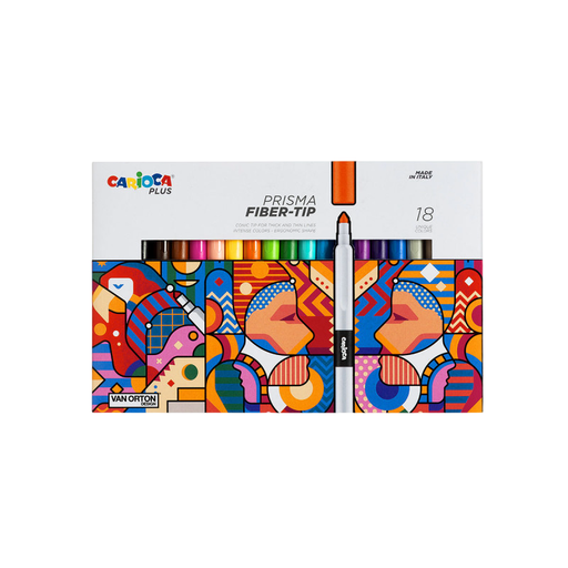 [8003511452063] Marcadores Finos Plus Prisma Caja X 18 Carioca