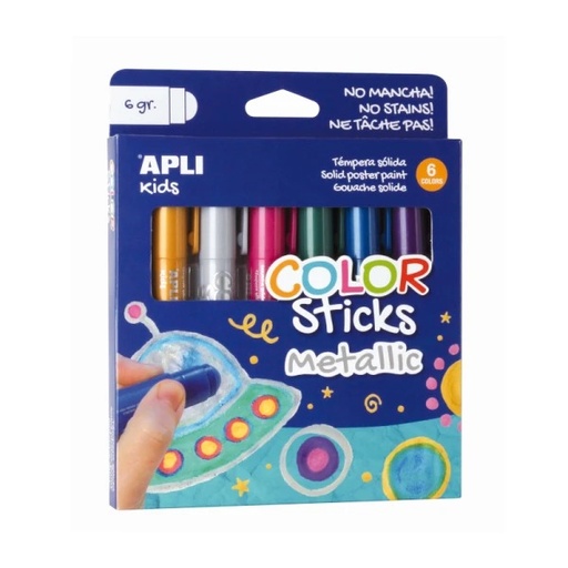 [8410782144052] Témpera solida Stick metallic - Apli