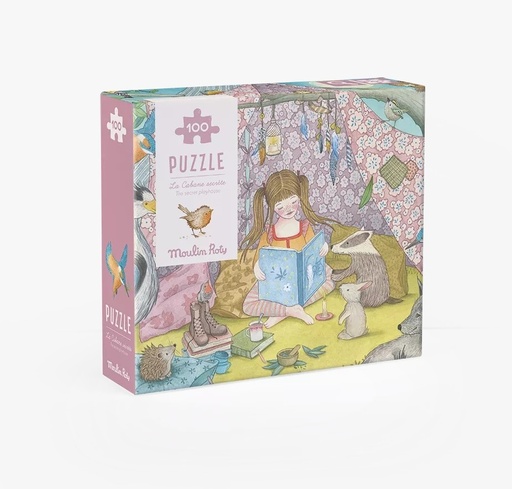 [710440] Puzzle La Cabaña Secreta (100pz) Rosalies Moulin Roty
