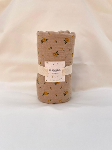 [LB05] Rebozo de muselina Florita La Bienvenida