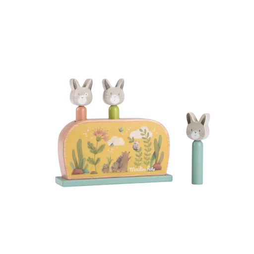 [678110] Pop Up Trois Petits Lapins Moulin Roty